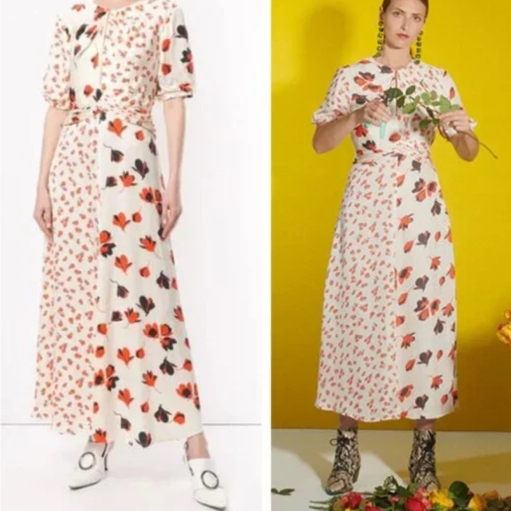 Self Portrait Floral Print Maxi Dress size 8